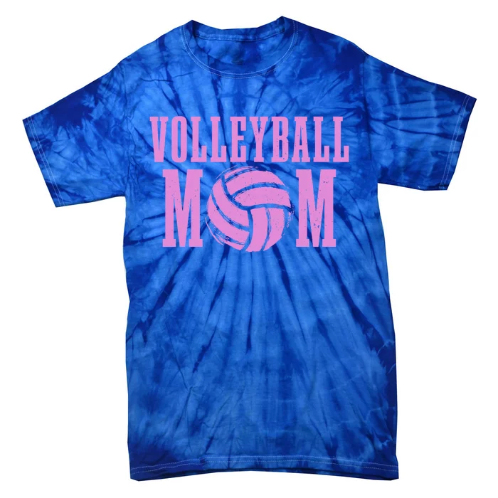 Volleyball Mom Proud Volleyball Daughter Fan Gift Tie-Dye T-Shirt