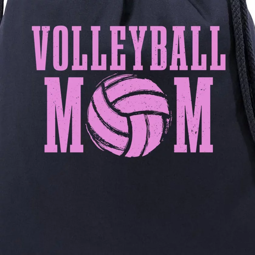 Volleyball Mom Proud Volleyball Daughter Fan Gift Drawstring Bag