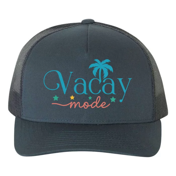 Vacay Mode Palm Tree Clipart Yupoong Adult 5-Panel Trucker Hat