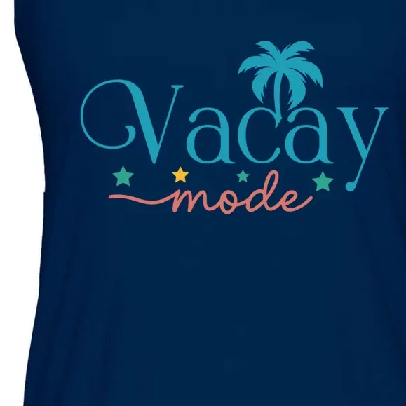 Vacay Mode Palm Tree Clipart Ladies Essential Flowy Tank