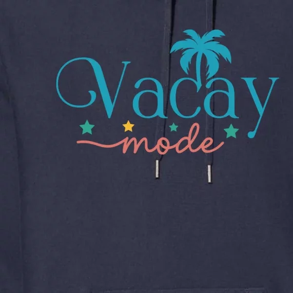 Vacay Mode Palm Tree Clipart Premium Hoodie