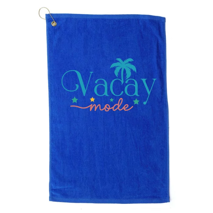 Vacay Mode Palm Tree Clipart Platinum Collection Golf Towel