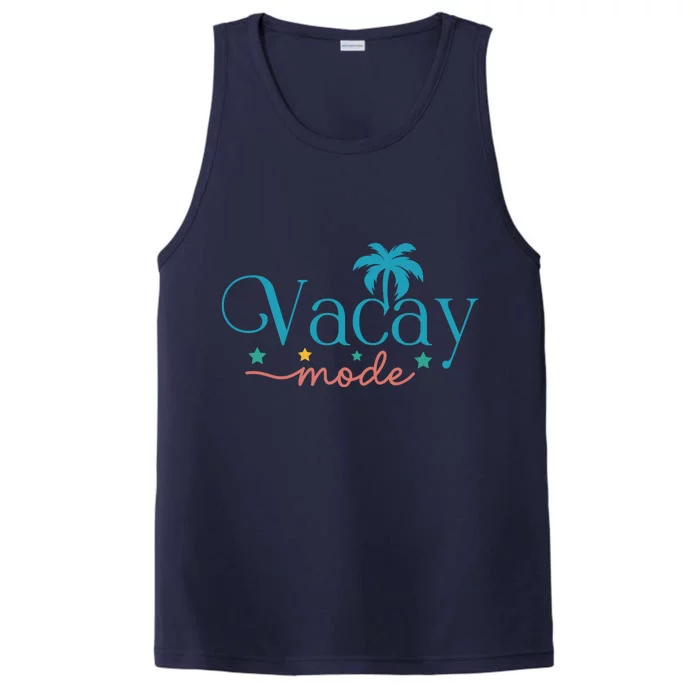 Vacay Mode Palm Tree Clipart Performance Tank