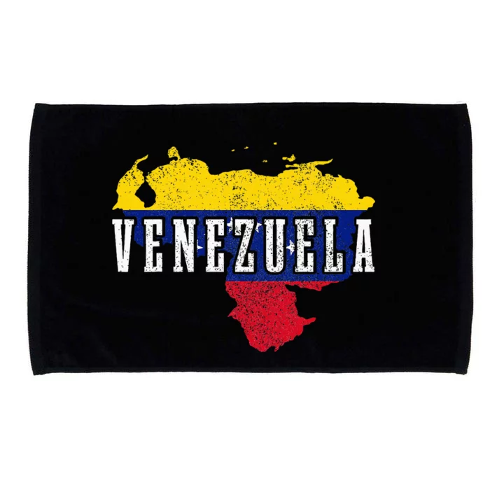 Venezuela Map Pride Venezuelan Flag Microfiber Hand Towel