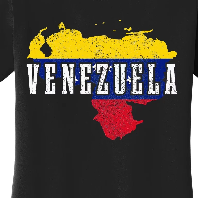 Venezuela Map Pride Venezuelan Flag Women's T-Shirt