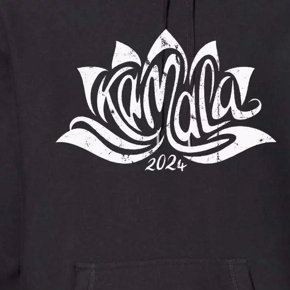 Vote Madam President Harris Kamala 2024 Lotus Flower Premium Hoodie