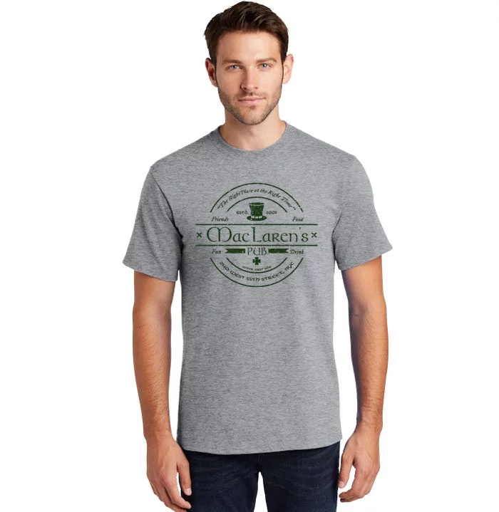 Vintage McclarenS Pub From How I Met Your Mother Tall T-Shirt