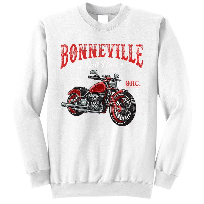 Vintage Motorcycle Racing Bonneville Salt Flats Biker Lover Sweatshirt