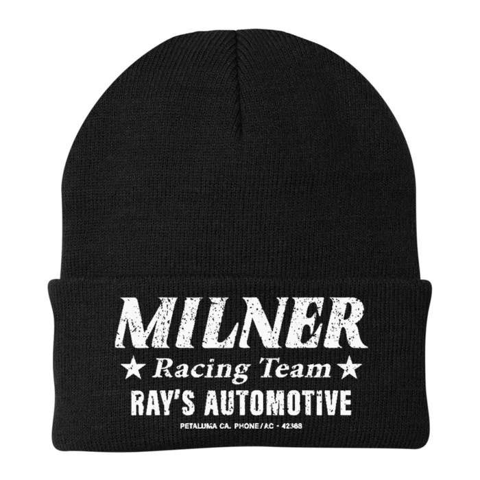 Vintage Milner Racing Team 1964 Knit Cap Winter Beanie