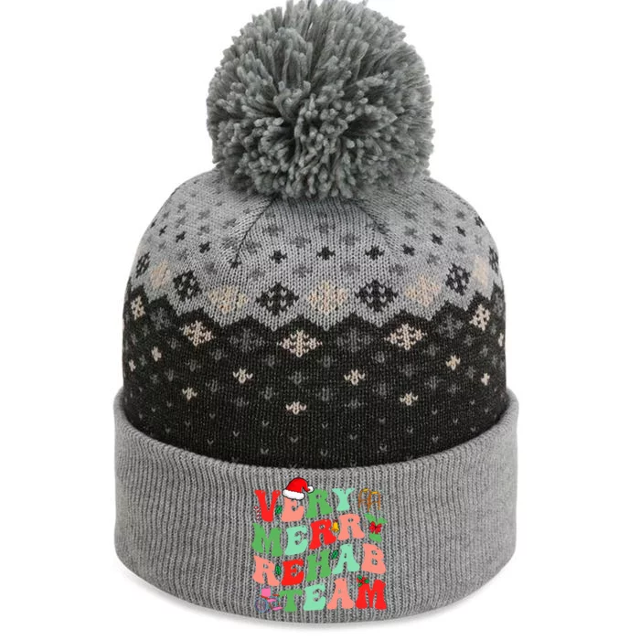 Very Merry Rehab Team The Baniff Cuffed Pom Beanie