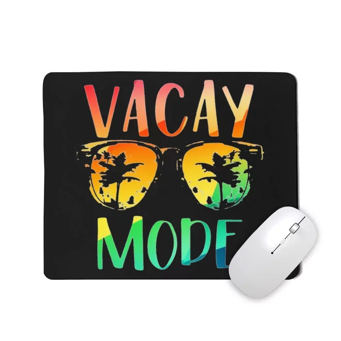 Vacay Mode Retro Vacation Summer Cruise Holiday Vacation Tee Mousepad