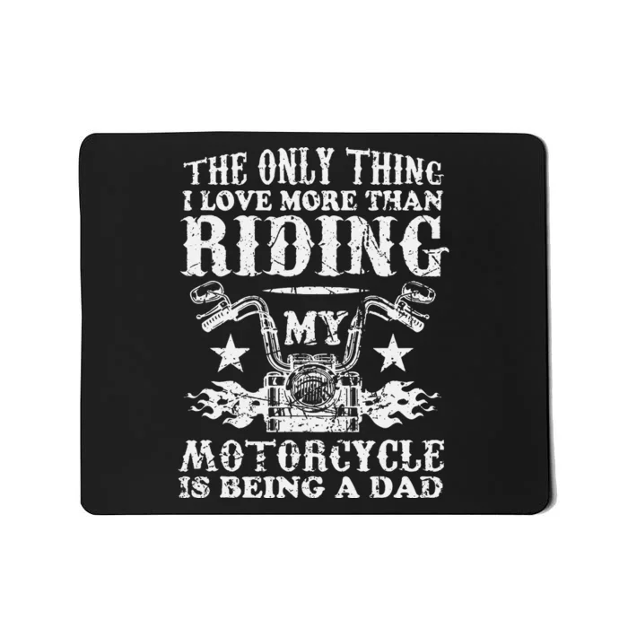 Vintage Motorcycle Rider Biker Dad Mousepad