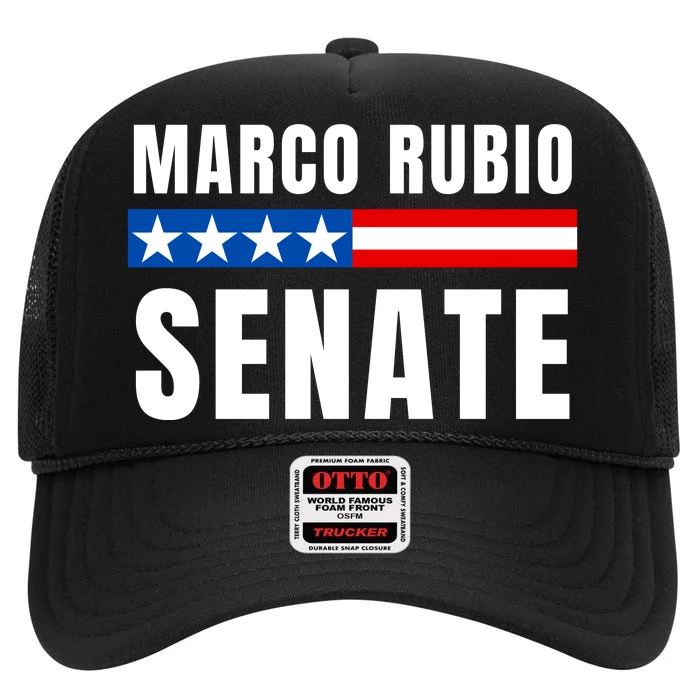 Vote Marco Rubio Florida Senator Reelect Marco Rubio High Crown Mesh Trucker Hat