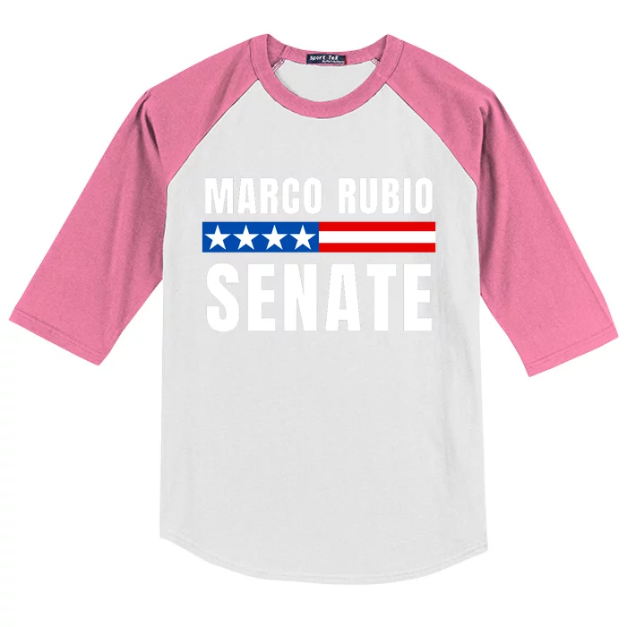 Vote Marco Rubio Florida Senator Reelect Marco Rubio Kids Colorblock Raglan Jersey