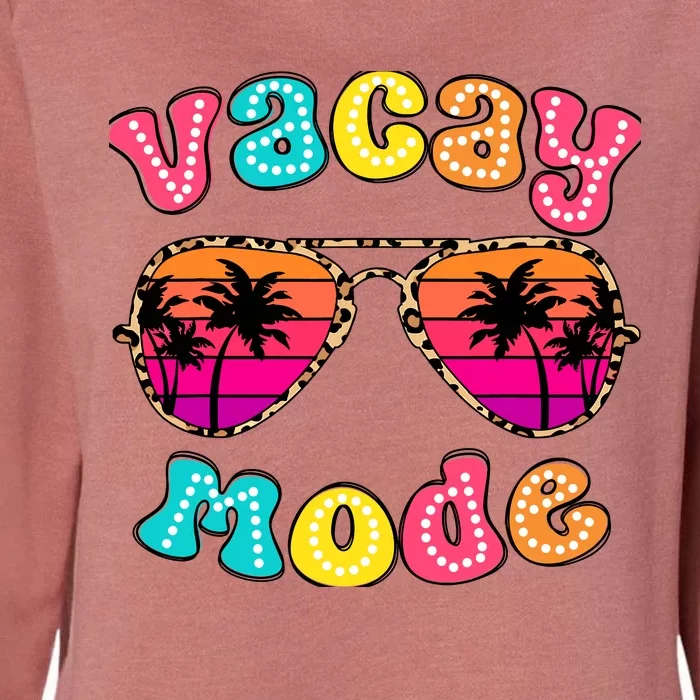 Vacay Mode Summer Vibes Sunglasses Retro Cute Girl Womens California Wash Sweatshirt