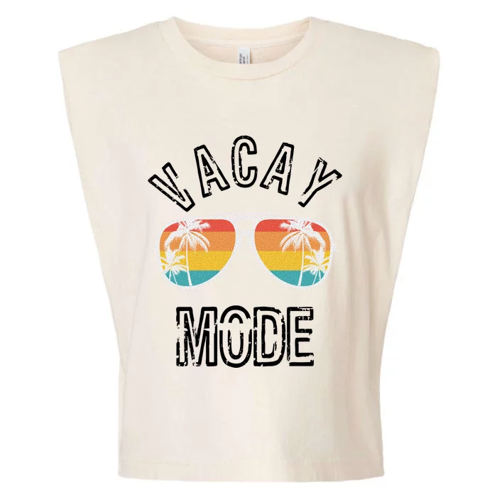 Vacay Mode Summer Beach Vacation Gift Garment-Dyed Women's Muscle Tee