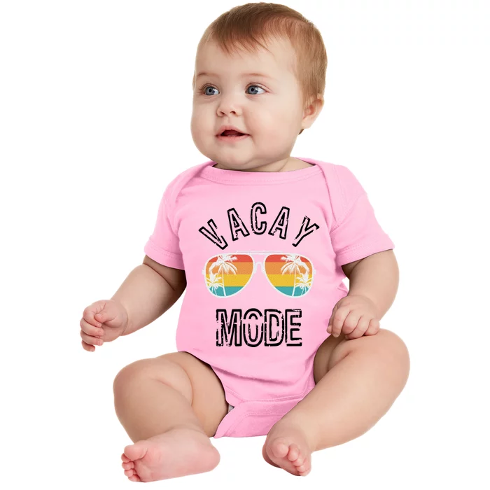 Vacay Mode Summer Beach Vacation Gift Baby Bodysuit