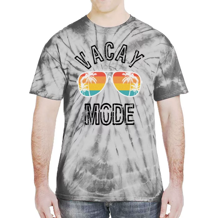 Vacay Mode Summer Beach Vacation Gift Tie-Dye T-Shirt