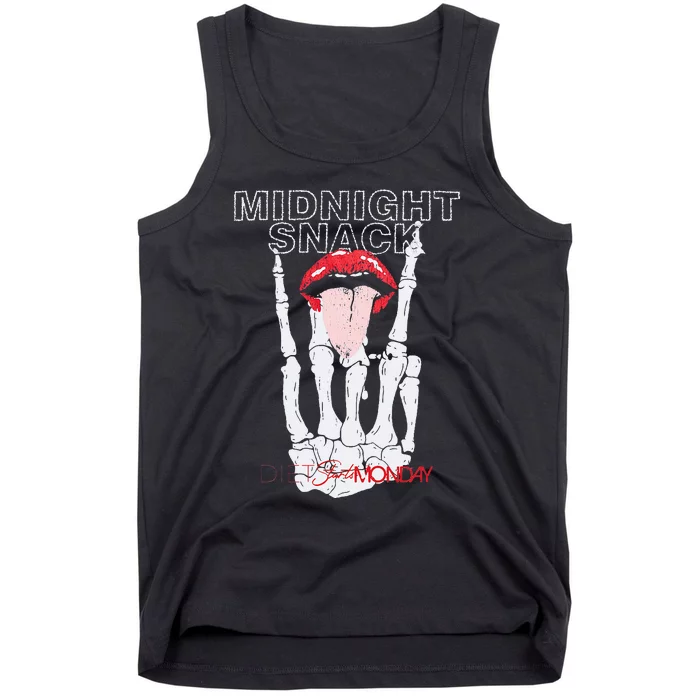 Vintage Midnight Snack Design Tank Top