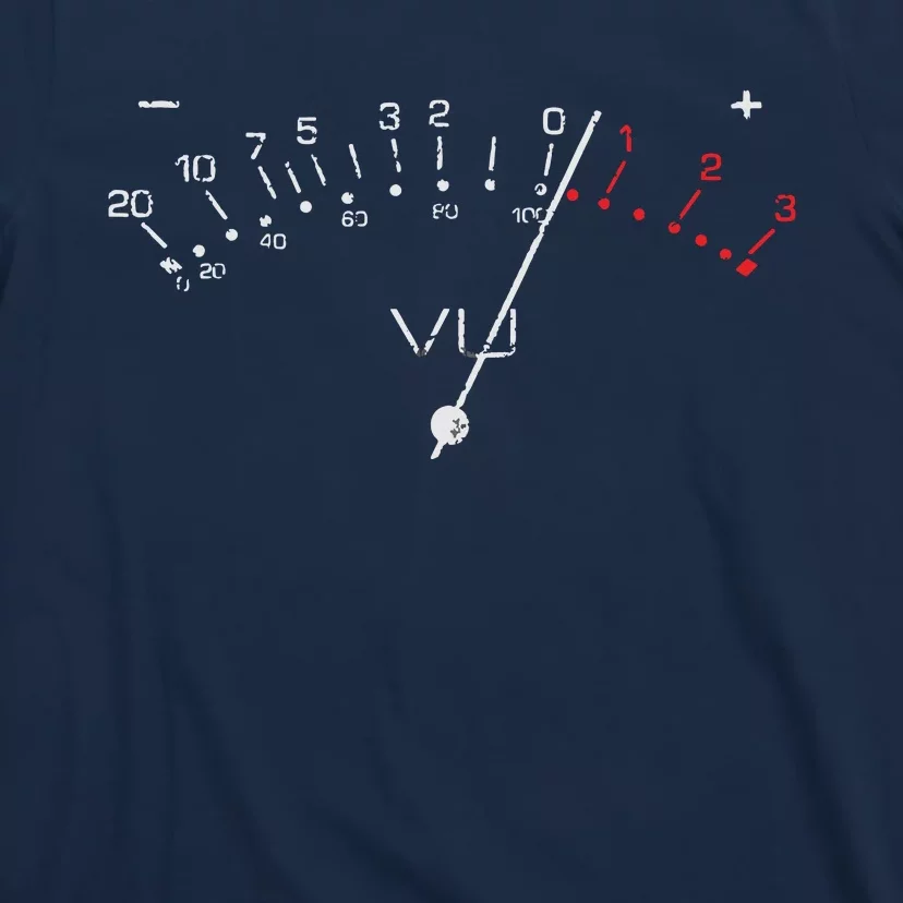 VU Meter Sound Engineer Hi Fi Analog Tee T-Shirt