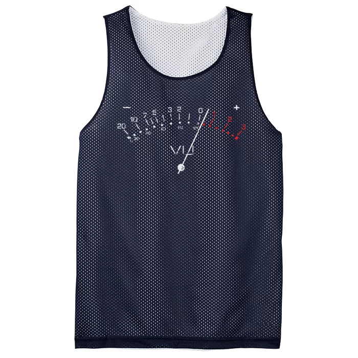 VU Meter Sound Engineer Hi Fi Analog Tee Mesh Reversible Basketball Jersey Tank