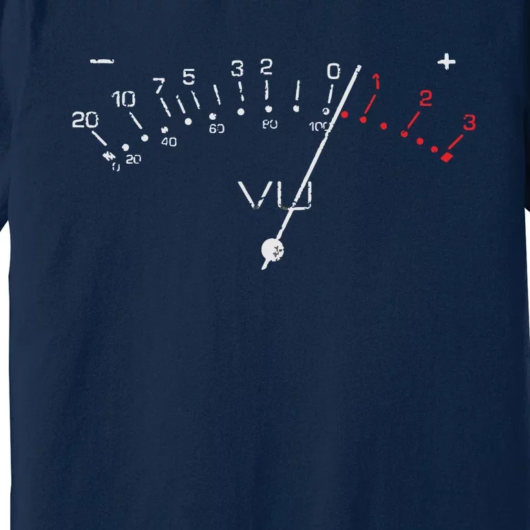 VU Meter Sound Engineer Hi Fi Analog Tee Premium T-Shirt