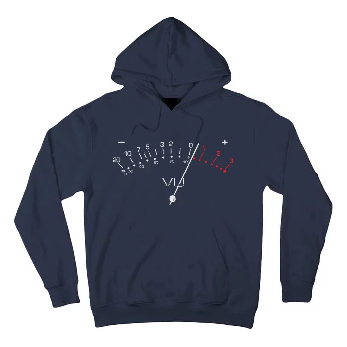 VU Meter Sound Engineer Hi Fi Analog Tee Tall Hoodie