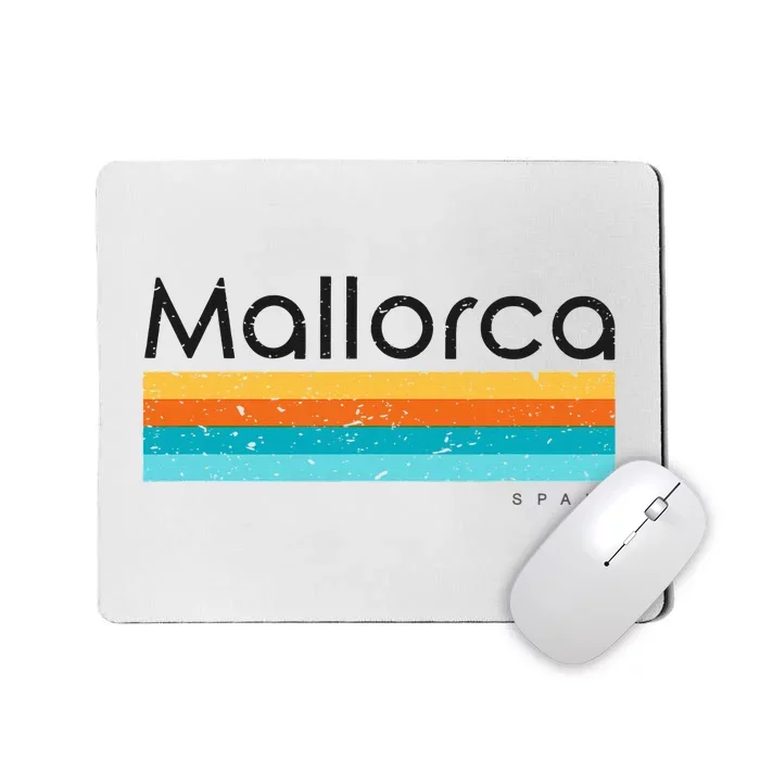 Vintage Mallorca Spain Retro Design Mousepad