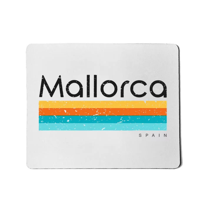 Vintage Mallorca Spain Retro Design Mousepad