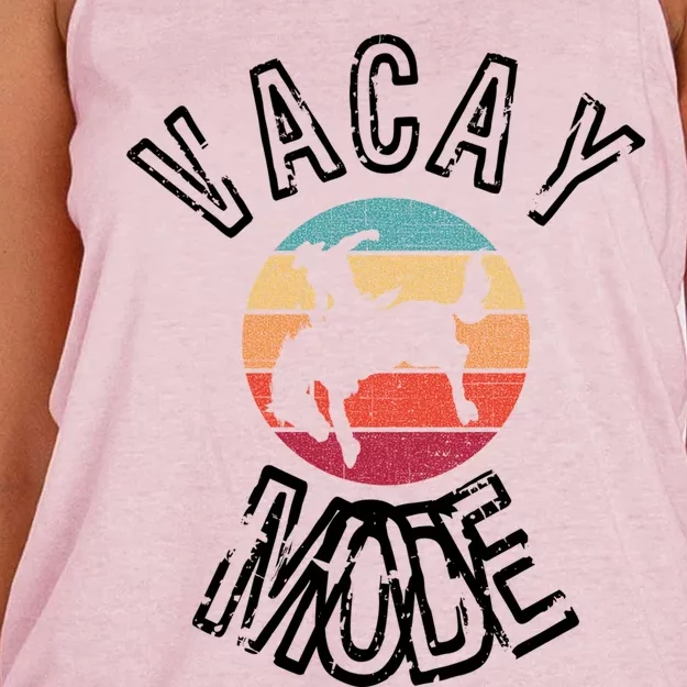 Vacay Mode Summer Rodeo Vacation Gift Women's Knotted Racerback Tank