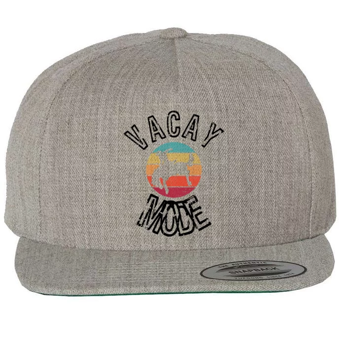 Vacay Mode Summer Rodeo Vacation Gift Wool Snapback Cap