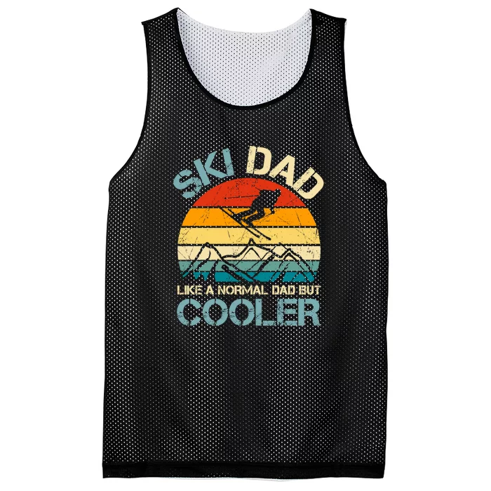 Vinatge Men Ski Dad Funny Skiing For Dad Like A Normal Dad Gift Mesh Reversible Basketball Jersey Tank