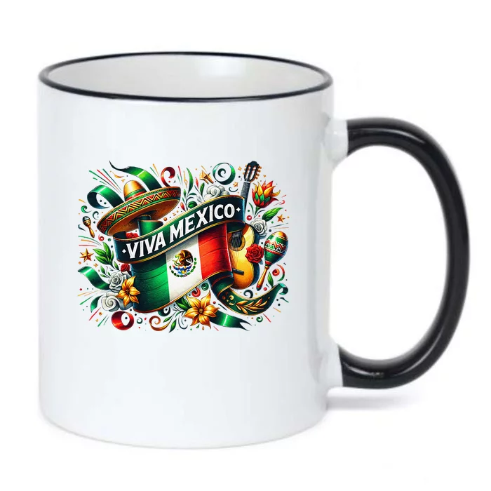 Viva Mexico September 16 Independence Of Mexico Gift Black Color Changing Mug