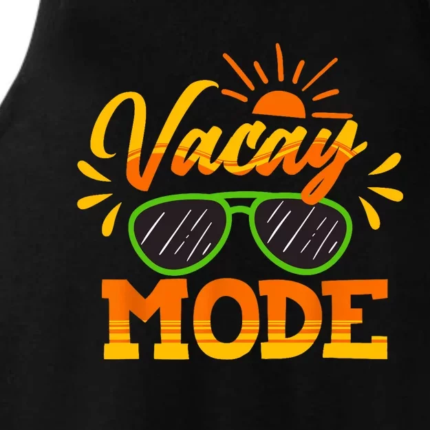 Vacay Mode Sunglasses Summer Vacation Cruise Trip Holiday Ladies Tri-Blend Wicking Tank