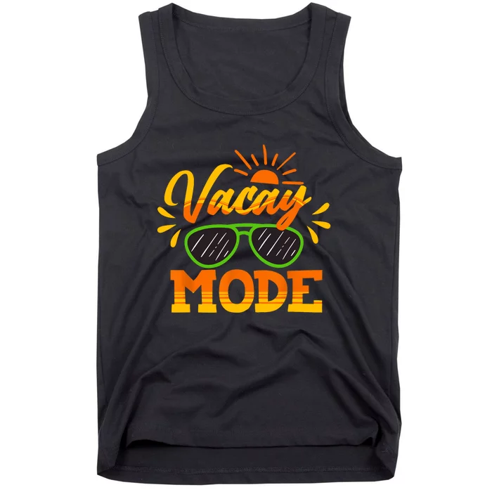 Vacay Mode Sunglasses Summer Vacation Cruise Trip Holiday Tank Top