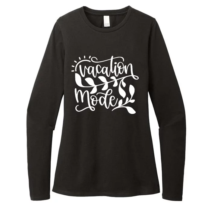 Vacation Mode Summer Break Womens CVC Long Sleeve Shirt