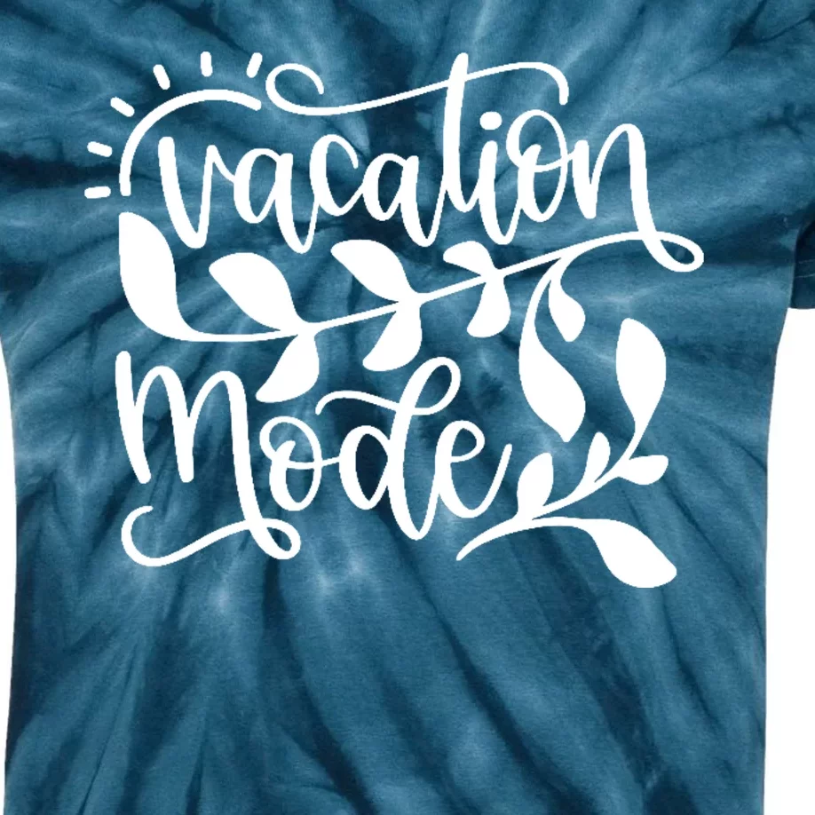 Vacation Mode Summer Break Kids Tie-Dye T-Shirt