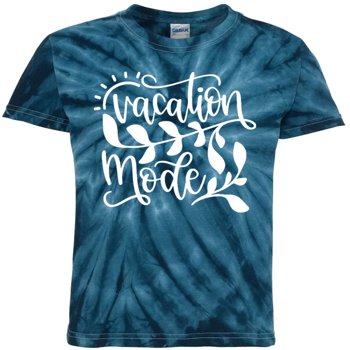 Vacation Mode Summer Break Kids Tie-Dye T-Shirt