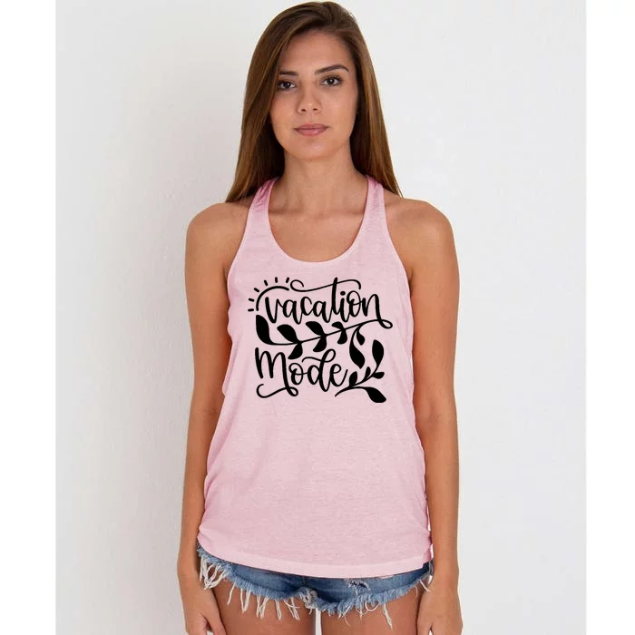 Vacation Mode Summer Break Women's Knotted Racerback Tank