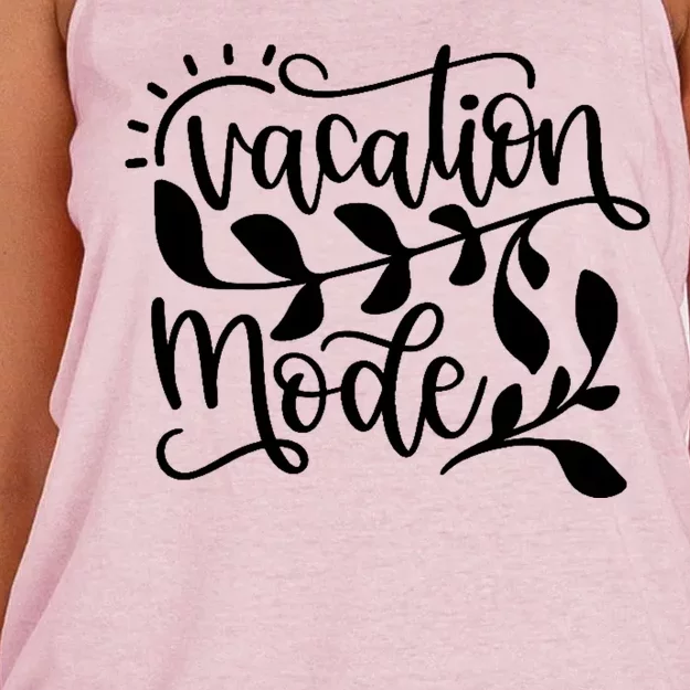 Vacation Mode Summer Break Women's Knotted Racerback Tank