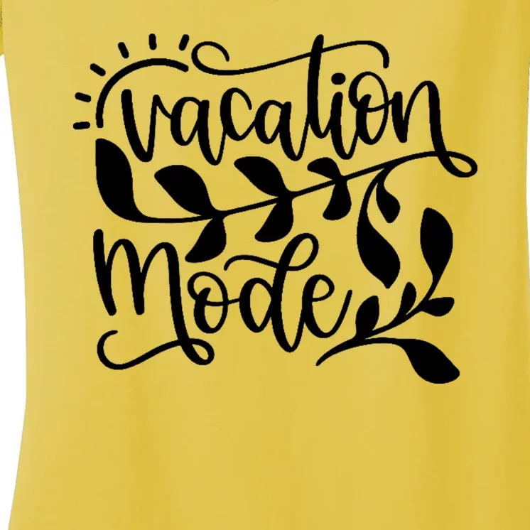 Vacation Mode Summer Break Women's V-Neck T-Shirt