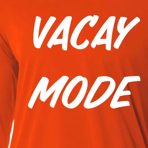 Vacation Mode Summer Beach Vacay Trip Vibes Great Gift Cooling Performance Long Sleeve Crew