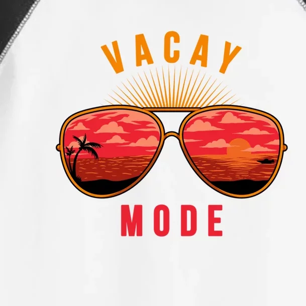 Vacay Mode Summer Vacation Vibes Sunglasses Beach Sunset Gift Toddler Fine Jersey T-Shirt