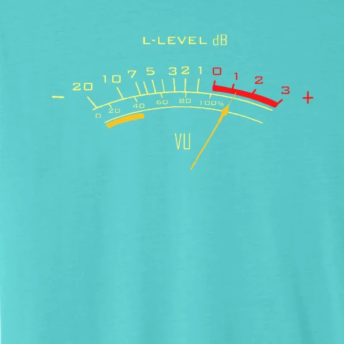 V.U Meter Sound Engineer Analog ChromaSoft Performance T-Shirt