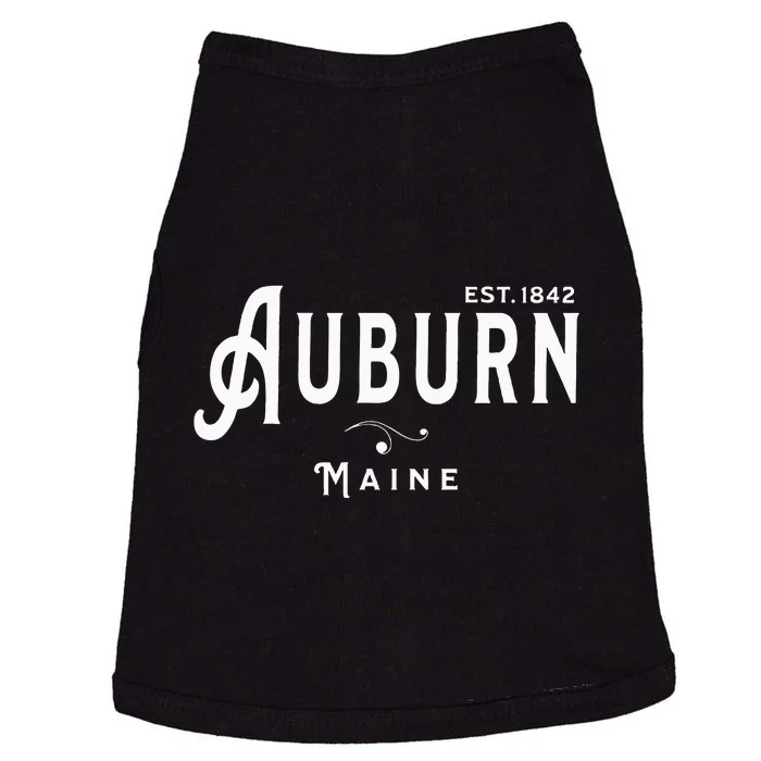 Vintage Merch Souvenir Visit Auburn Maine Doggie Tank