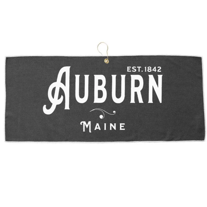 Vintage Merch Souvenir Visit Auburn Maine Large Microfiber Waffle Golf Towel