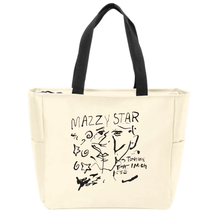 Vintage Mazzy Star Fade Into You 90s Rock Ban Zip Tote Bag