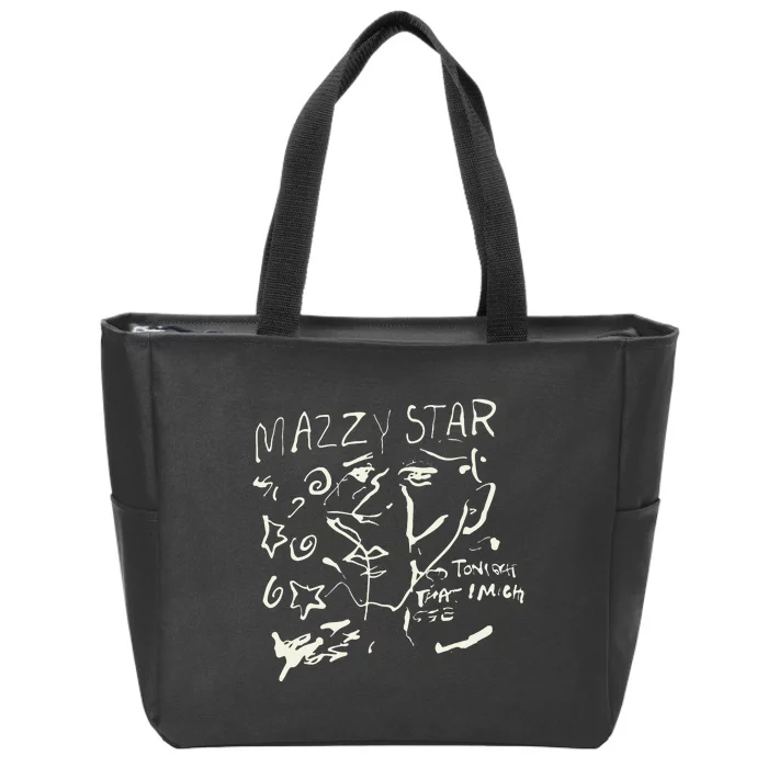 Vintage Mazzy Star Fade Into You 90s Rock Ban Zip Tote Bag