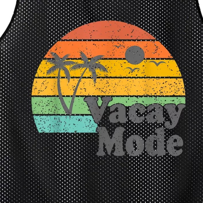 Vacy Mode Summer Cruise Getaway Family Beach Mode Vacation Mesh Reversible Basketball Jersey Tank