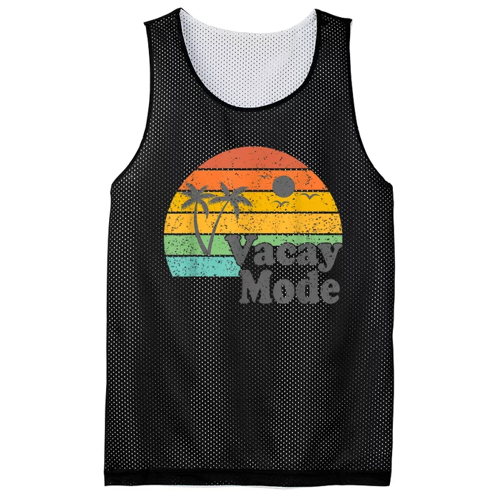 Vacy Mode Summer Cruise Getaway Family Beach Mode Vacation Mesh Reversible Basketball Jersey Tank